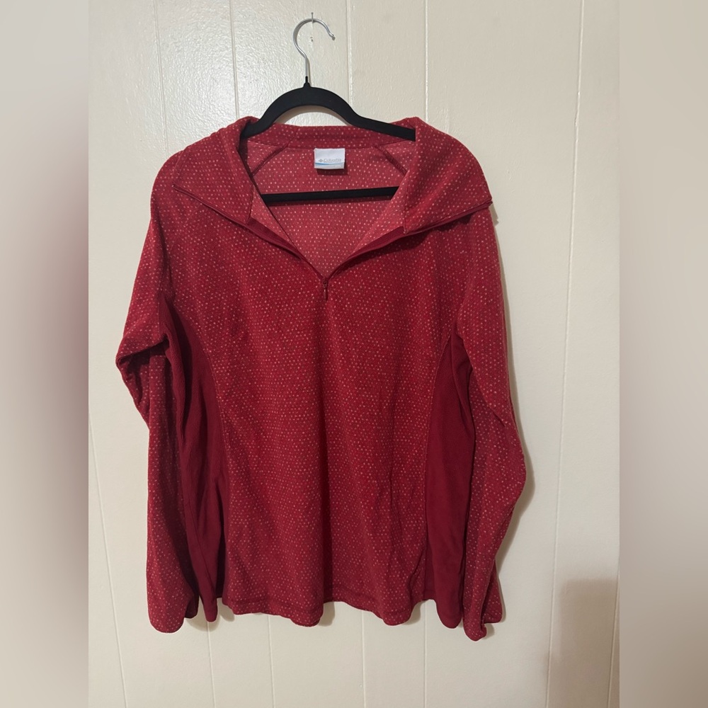 Columbia Red Star Pattern Long Sleeve Shirt